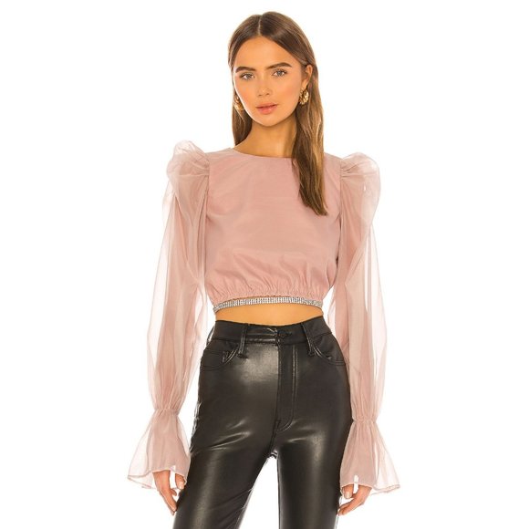 NBD Tops - NBD Benae Blouse in Nude